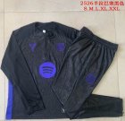 2025-2026 Barcelona club black soccer uniforms with Long Trousers B2596