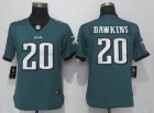 Women Nike Philadelphia Eagles #20 Brian Dawkins green Color Rush Limited Jersey