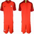 2018 World Cup Poland orange goalkeeper black soccer jersey