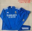 2025-2026 Real Madrid Club Club blue soccer uniforms with Long Trousers B2570