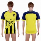2017-2018 Atletico Madrid club thailand version yellow soccer jerseys away