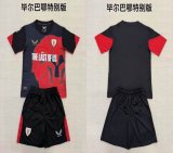 2025-2026 Athletic Bilbao club red black kid soccer jerseys Special version
