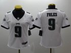 Women Nike Philadelphia Eagles #9 Nick Foles white Color Rush Limited Jersey