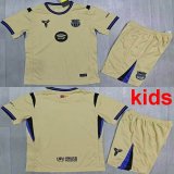 2025-2026 Barcelona club beige blue kid soccer jerseys away
