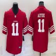 49ers #11 Brandon Aiyuk red nike Color Rush Limited Jersey-BD 01