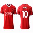 2020-2021 Liverpool club #10 MANE thailand version red soccer jersey home