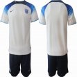 2022 World Cup England white blue soccer jerseys home