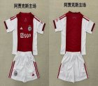 2025-2026 Ajax club red white kid soccer jerseys home