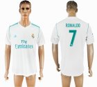 2017-2018 Real Madrid Thailand version #7 RONALDO white soccer jersey home