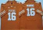 Texas Longhorns #16 Arch Manning orange college football jerseys 01
