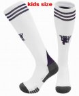 2025-2026 Manchester United Club white purple kid soccer socks away