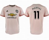 2018-2019 Manchester United Club #11 MARTIAL thailand version pink soccer jersey