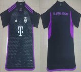 2023-2024 Bayern Munich club thailand version black soccer jerseys away