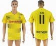 2017-2018 Dortmund thailand version #11 REUS yellow soccer jersey home