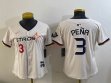 Youth Houston Astros #3 Jeremy Pena white majestic baseball jerseys Joint name 02