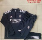 2025-2026 Real Madrid Club Club gray soccer uniforms with Long Trousers B2562
