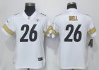 Women Pittsburgh Steelers #26 Le Veon Bell Nike white Color Rush Limited Jersey