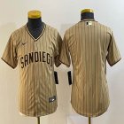 Women San Diego Padres Blank beige majestic baseball jerseys