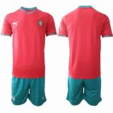 2026 World cup Portugal team red green soccer jerseys home