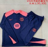 2025-2026 Barcelona club blue pink soccer uniforms with Long Trousers B2583