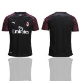 2018-2019 AC milan thailand version black soccer jersey away