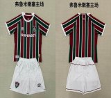 2025-2026 Fluminense club red white kid soccer jerseys home