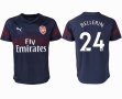 2018-2019 Arsenal thailand version #24 BELLERIN blue soccer jersey away