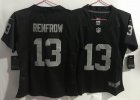Women Oakland Raiders #13 Hunter Renfrow black Nike Black Color Rush Limited Jersey