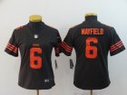 Women Cleveland Browns #6 Kessler brown Nike Color Rush Limited Jerseys-BD