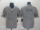 Nike Kansas City Chiefs #87 Travis Kelce Hemp grey Nike Color Rush Limited Jersey