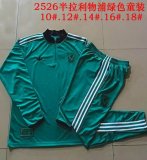 2025-2026 Liverpool Club green kid Soccer uniforms with Long Trousers E25199