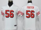 Women Nike San Francisco 49ers 56 Foster Nike White Color Rush Vapor Untouchable Player Jersey