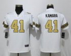 Women New Orleans Saints #41 Alvin Kamara Nike white Color Rush Limited Jersey(2)