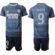 2025-2026 Real Madrid club #9 MBAPPE blue soccer jerseys away