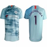 2018-2019 Chelsea thailand version #1 ARRIZABALAGA skyblue soccer jersey away