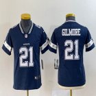 Women Dallas Cowboys #21 Gilmore blue Nike Color Rush Limited Jersey