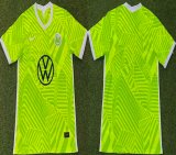 2021-2022 VfL Wolfsburg thailand version light green soccer jersey