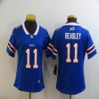 Women Nike Buffalo Bills #11 Cole Beasley blue Color Rush Limited Jersey