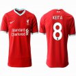2020-2021 Liverpool club thailand version #8 KEITA red soccer jersey home