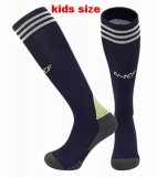 2025-2026 Real Madrid club black kid soccer socks away
