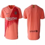 2018-2019 Barcelona Thailand version pink soccer jersey away