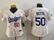 Youth 2025 Nike Los Angeles beige fashion majestic baseball jerseys Sakura plate