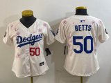 Youth 2025 Nike Los Angeles beige fashion majestic baseball jerseys Sakura plate