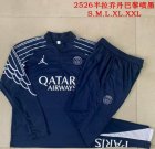 2025-2026 Paris Saint-Germain club navy soccer uniforms with Long Trousers B2591