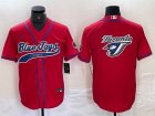 Nike Toronto Blue Jays blank red majestic baseball Jerseys Joint name-BD 01