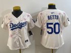 Youth 2025 Nike Los Angeles beige fashion majestic baseball jerseys Sakura plate 01