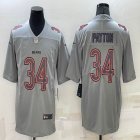 Nike Chicago Bears #34 Walter Payton Gray Color Rush Limited Jerseys 01