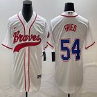 Nike Anaheim Angels #54 Max Fried beige MLB Baseball jerseys Joint name-BD 01