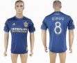 2017-2018 LA Galaxy club GERRARD #8 thailand version blue soccer jerseys away