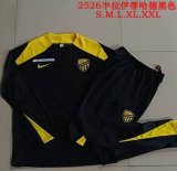 2025-2026 Etihad black soccer uniforms with Long Trousers B25130